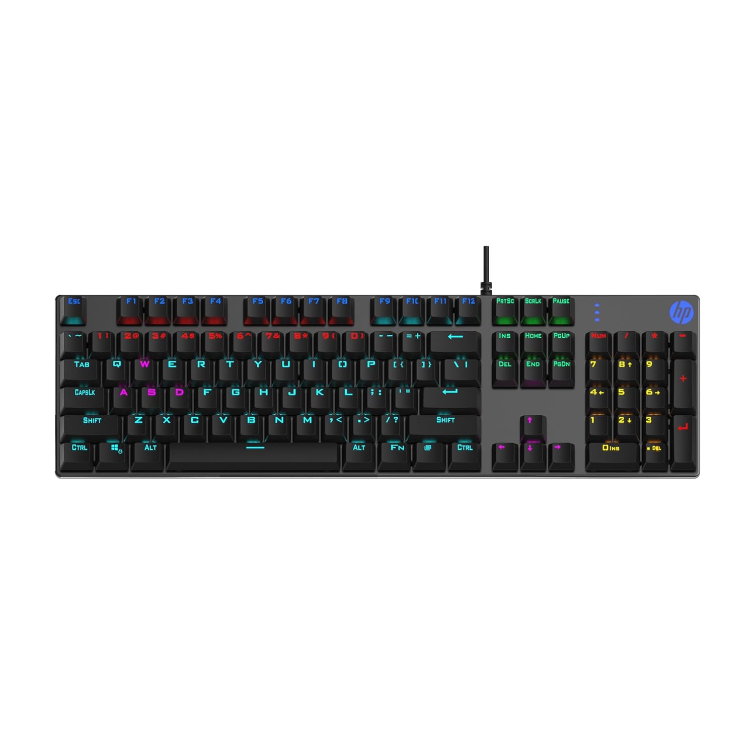 HP GK400F full size mechanical gaming keyboard with metal panel India