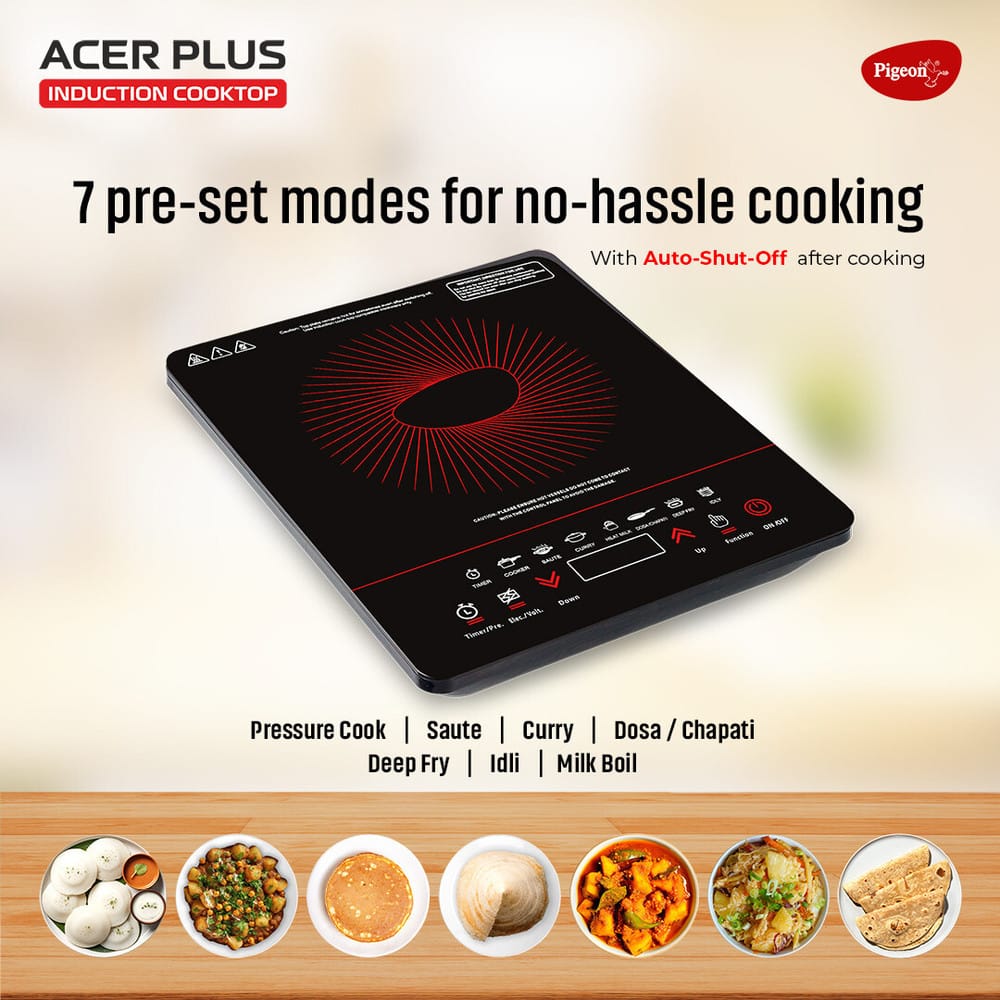 Pigeon Acer Plus — budget induction cooktop under 2000 India