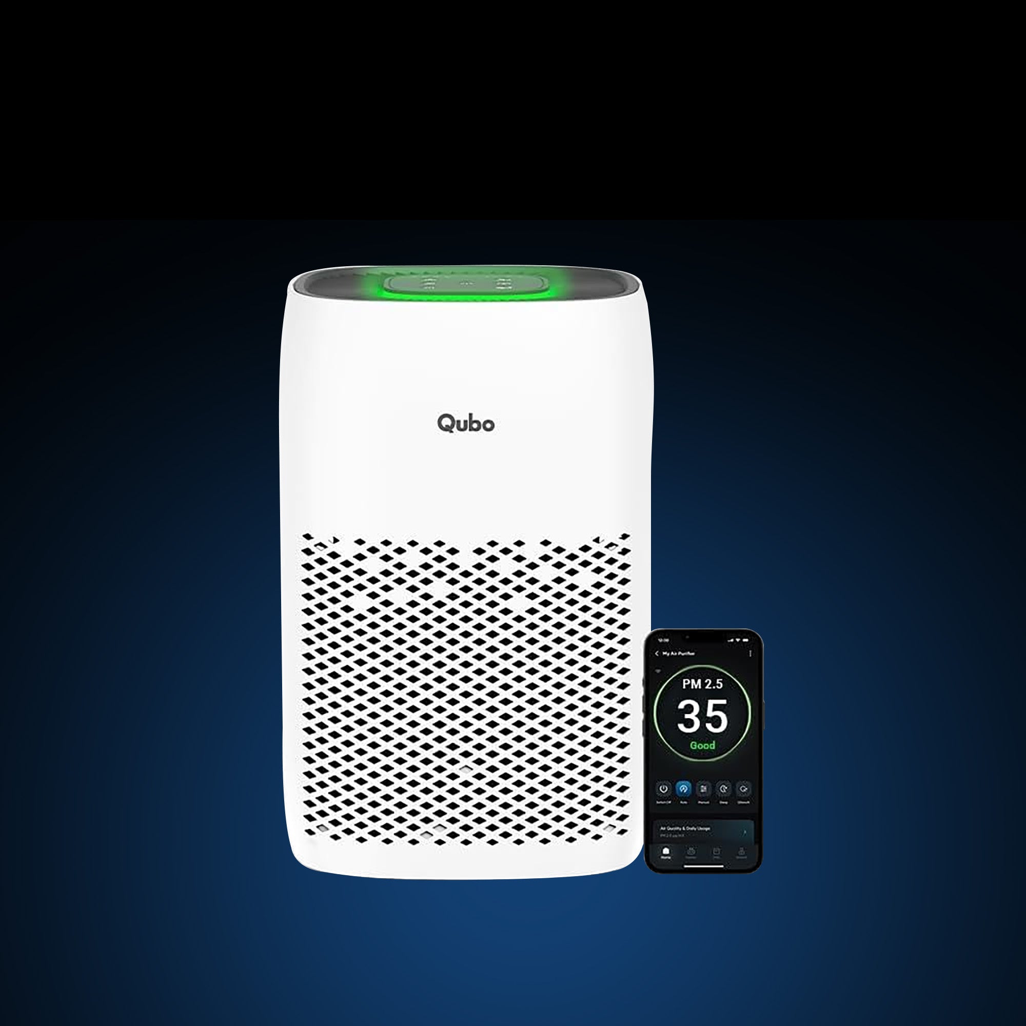 Qubo Q200 True HEPA H13 — compact hepa air purifier 200 sq ft